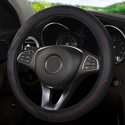 Microfiber Leather Steering Wheel Cover Anti-Slip