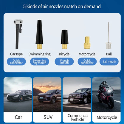 Wireless Tire Inflator 150PSI Touch Screen
