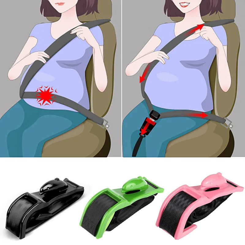 Pregnancy Seat Belt Adjuster - Comfort & Safety for Expecting Moms