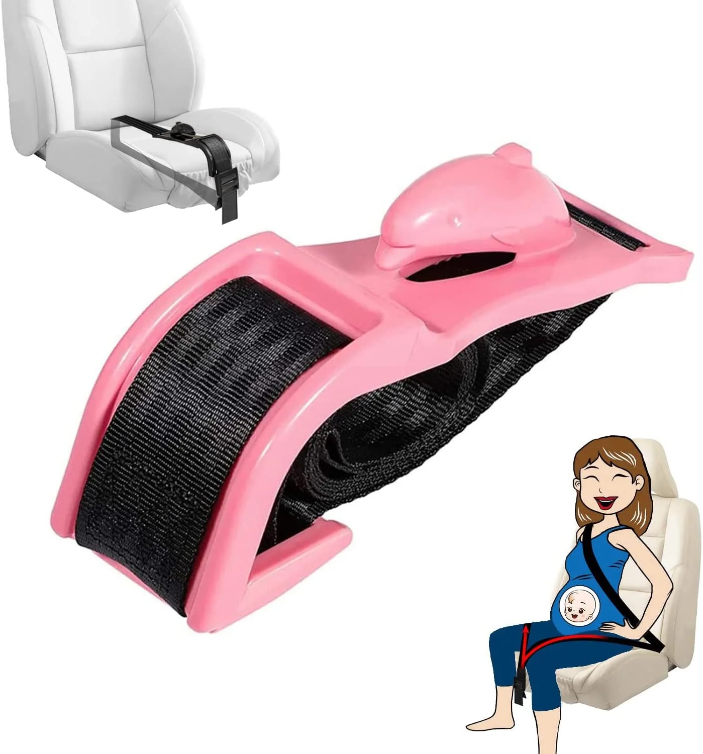Pregnancy Seat Belt Adjuster - Comfort & Safety for Expecting Moms