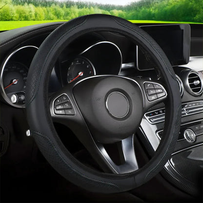Microfiber Leather Steering Wheel Cover Anti-Slip