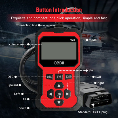 Universal OBD-II Engine Diagnostic Scanner – Read & Clear Codes