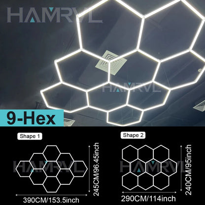 Hexagon LED Garage Ceiling Light