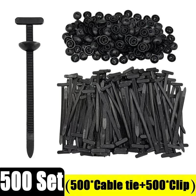 Heavy-Duty Cable Ties & Clip Set – Automotive & General Use