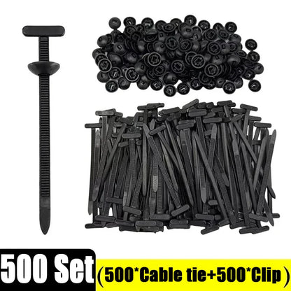 Heavy-Duty Cable Ties & Clip Set – Automotive & General Use