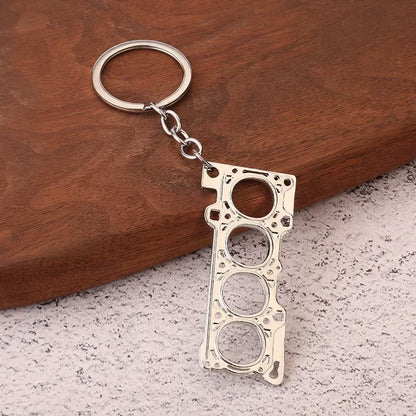 Gear Head Keychain Turbo Brake Disc Pendant