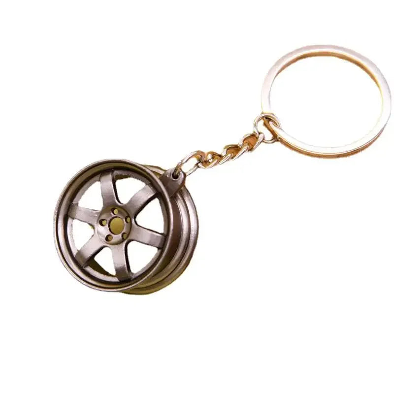 Gear Head Keychain Turbo Brake Disc Pendant