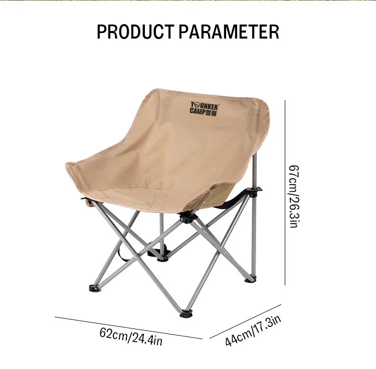 Portable Folding Moon Chair – Camping, Fishing & Outdoor Seat