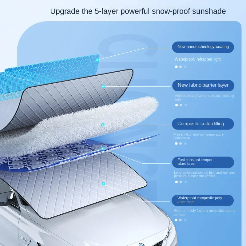 Magnetic Windshield Sun Shade Snow Cover