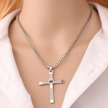 Dominic Toretto Cross Necklace - Fast & Furious Inspired Pendant