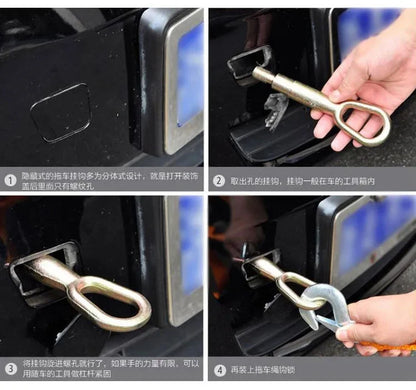 Heavy Duty Car Tow Cable with Hooks