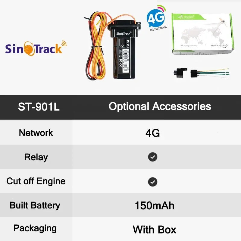 Waterproof GPS Tracker ST-901 Real-Time Vehicle Tracking
