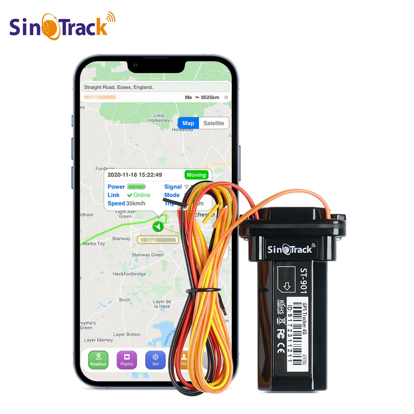 Waterproof GPS Tracker ST-901 Real-Time Vehicle Tracking