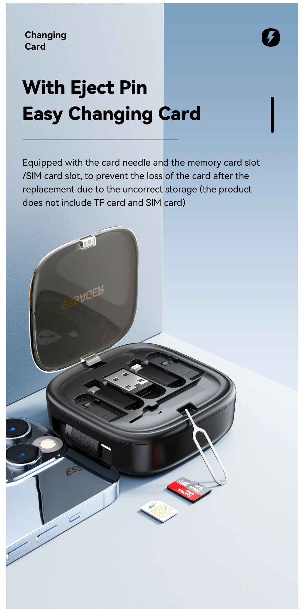 Essager USB-C Cable 60W PD with Storage Box