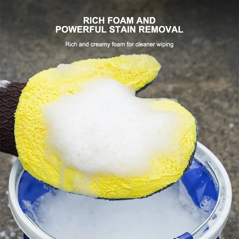 Microfiber Car Washing Glove Double-Sided