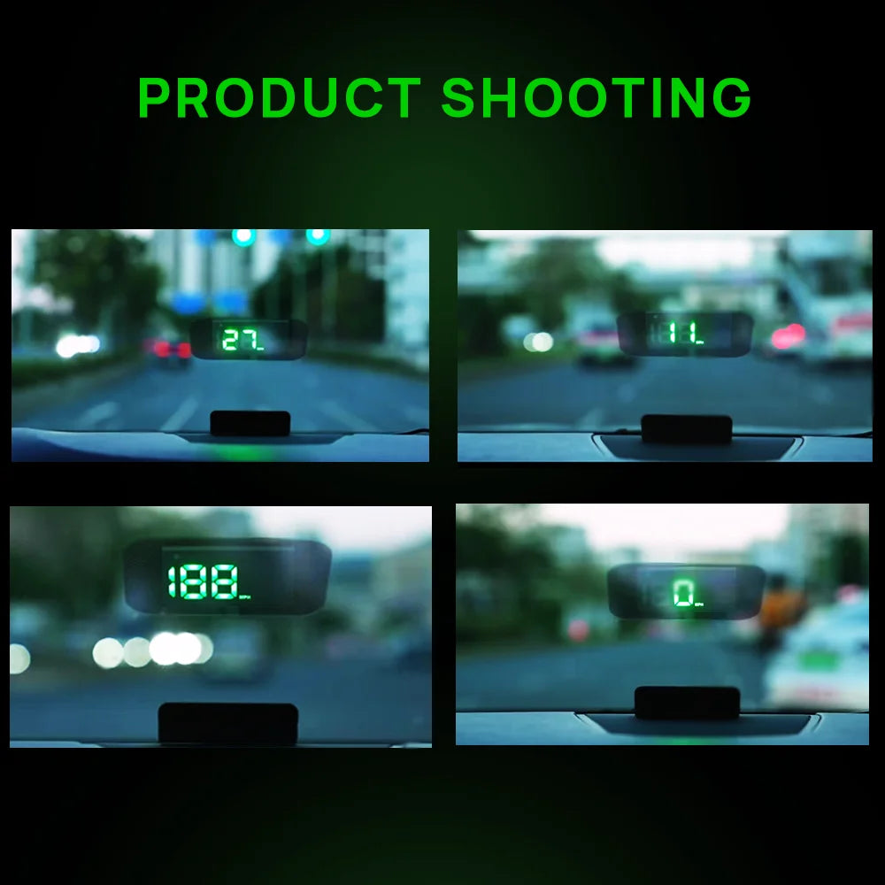 HUD Digital Speedometer - Windshield Display