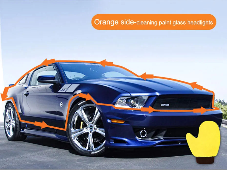 Microfiber Car Washing Glove Double-Sided