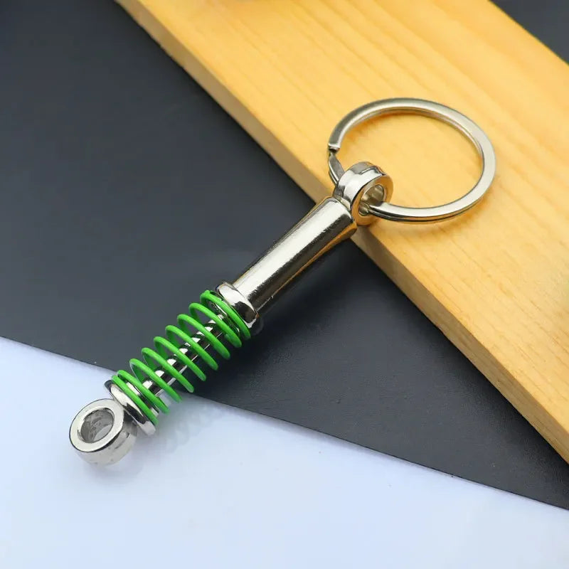 Mini Car Wheel Keychain Metal Keyring