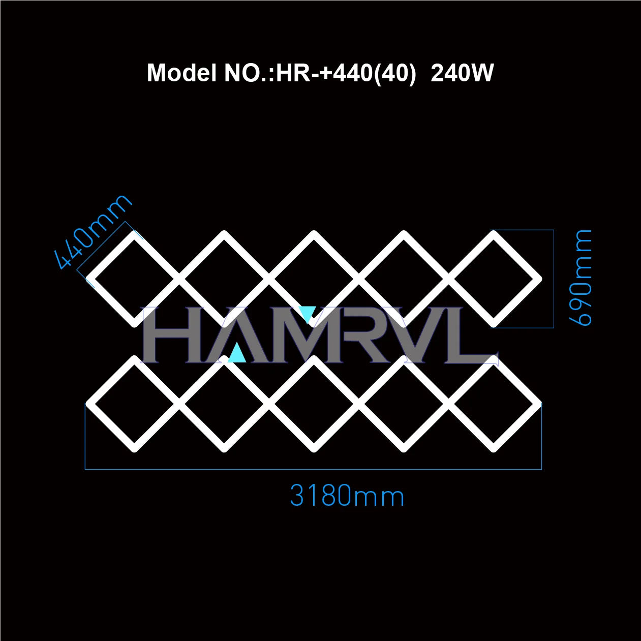 Hexagon LED Garage Ceiling Light