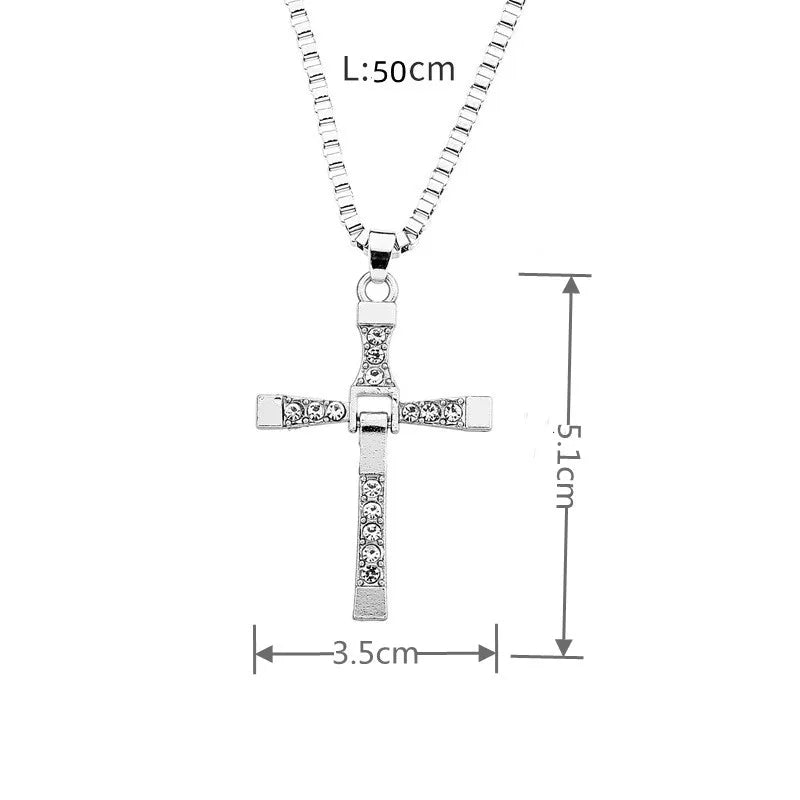 Dominic Toretto Cross Necklace - Fast & Furious Inspired Pendant
