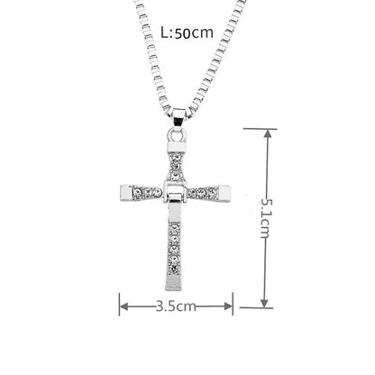 Dominic Toretto Cross Necklace - Fast & Furious Inspired Pendant