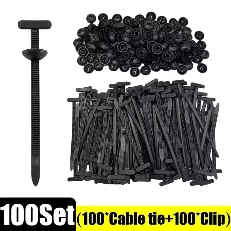 Heavy-Duty Cable Ties & Clip Set – Automotive & General Use