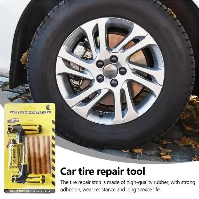 Emergency Tire Repair Kit with Super Glue