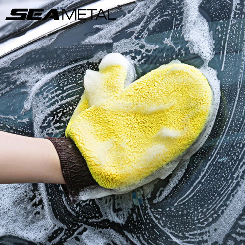 Microfiber Car Washing Glove Double-Sided