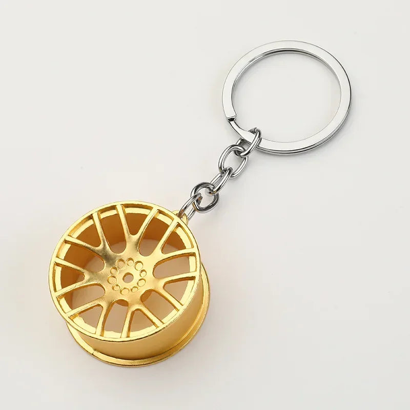 Gear Head Keychain Turbo Brake Disc Pendant