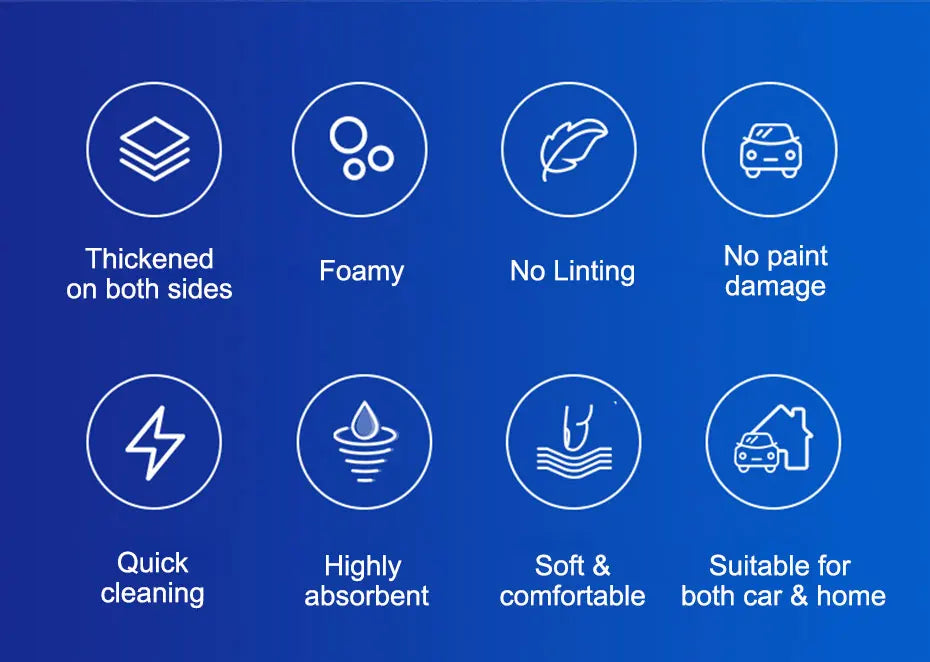 Microfiber Car Washing Glove Double-Sided