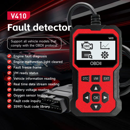 Universal OBD-II Engine Diagnostic Scanner – Read & Clear Codes