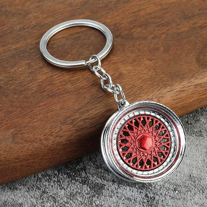 Gear Head Keychain Turbo Brake Disc Pendant