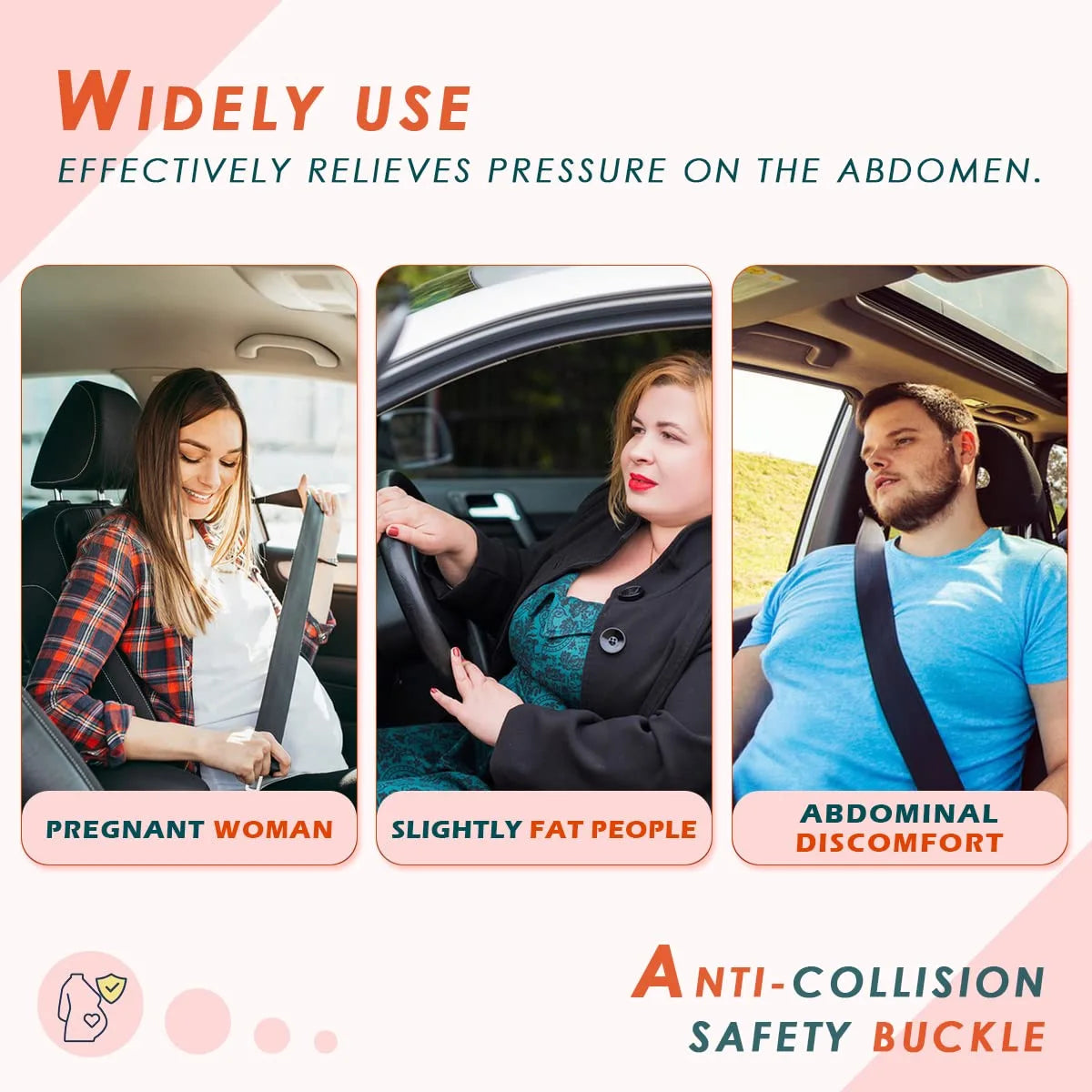 Pregnancy Seat Belt Adjuster - Comfort & Safety for Expecting Moms