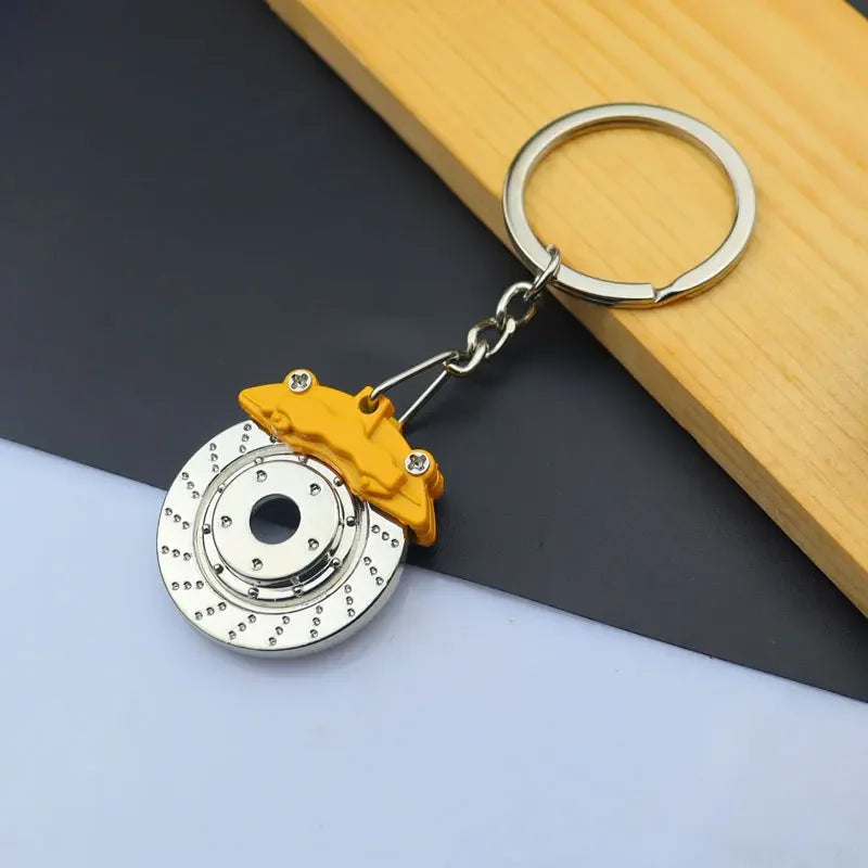 Gear Head Keychain Turbo Brake Disc Pendant