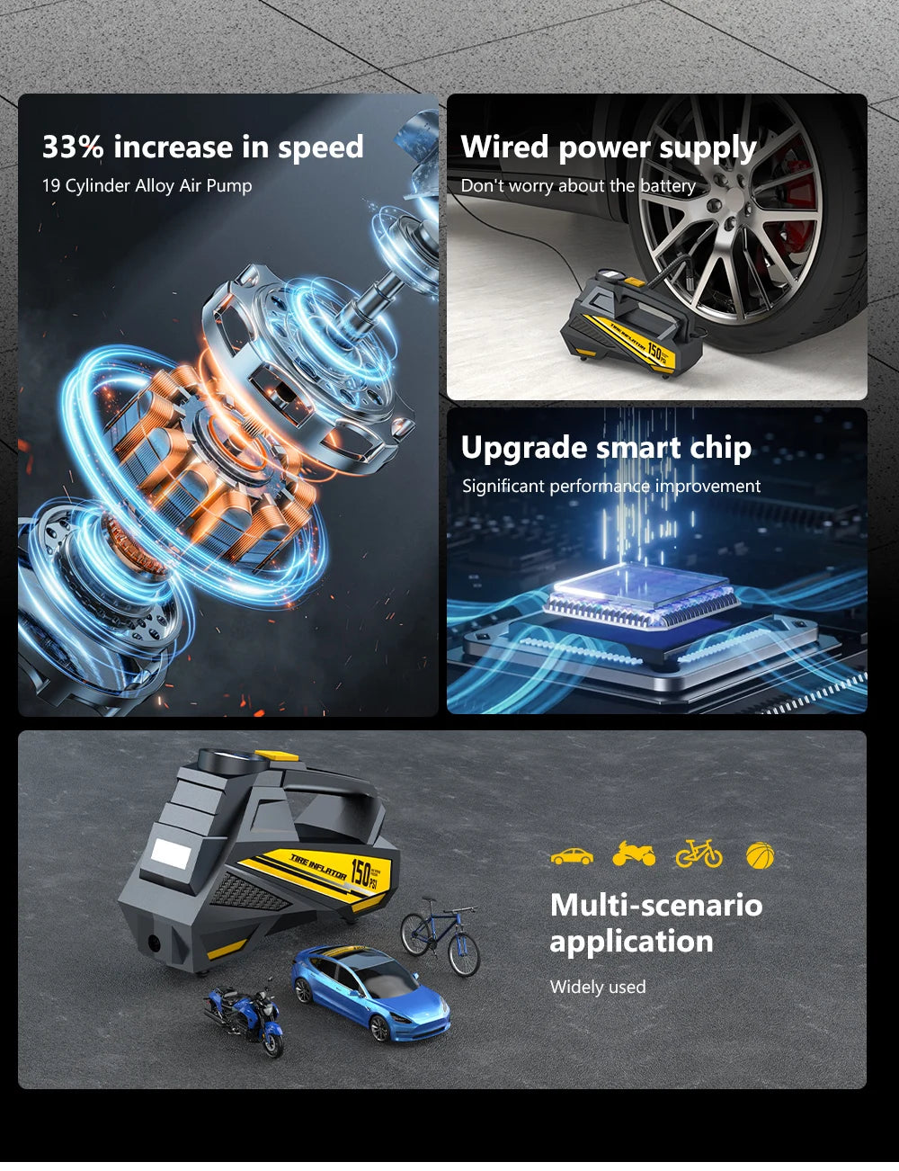 Portable Electric Tire Inflator