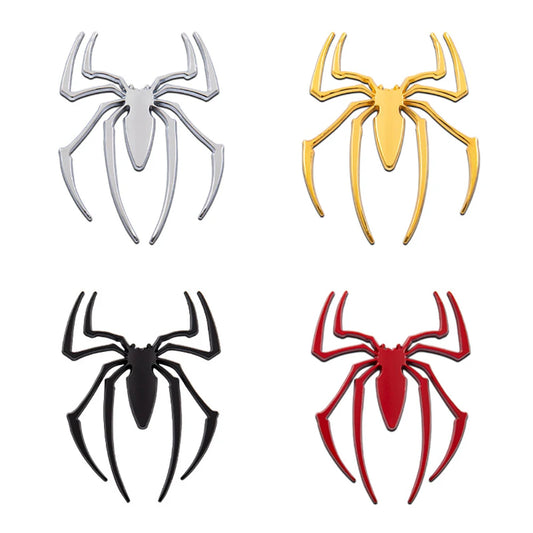 3D Spider Car Emblem - Premium Metal Badge Decal