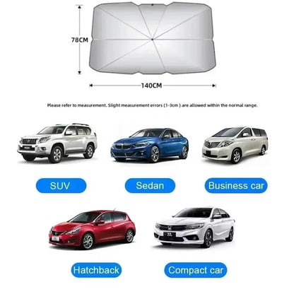 Foldable Car Windshield Sunshade Umbrella