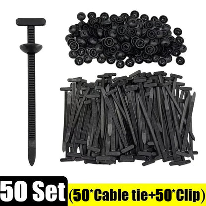 Heavy-Duty Cable Ties & Clip Set – Automotive & General Use