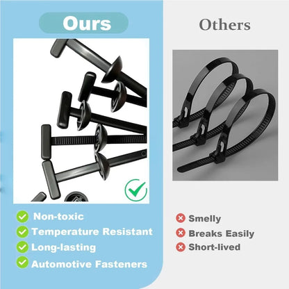 Heavy-Duty Cable Ties & Clip Set – Automotive & General Use