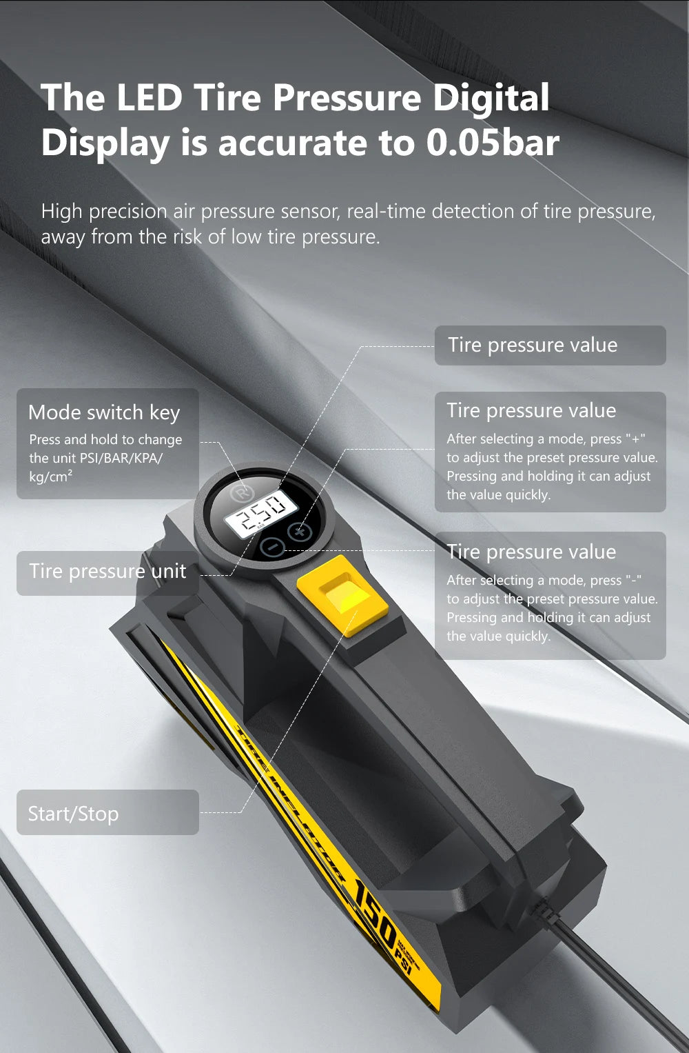 Portable Electric Tire Inflator