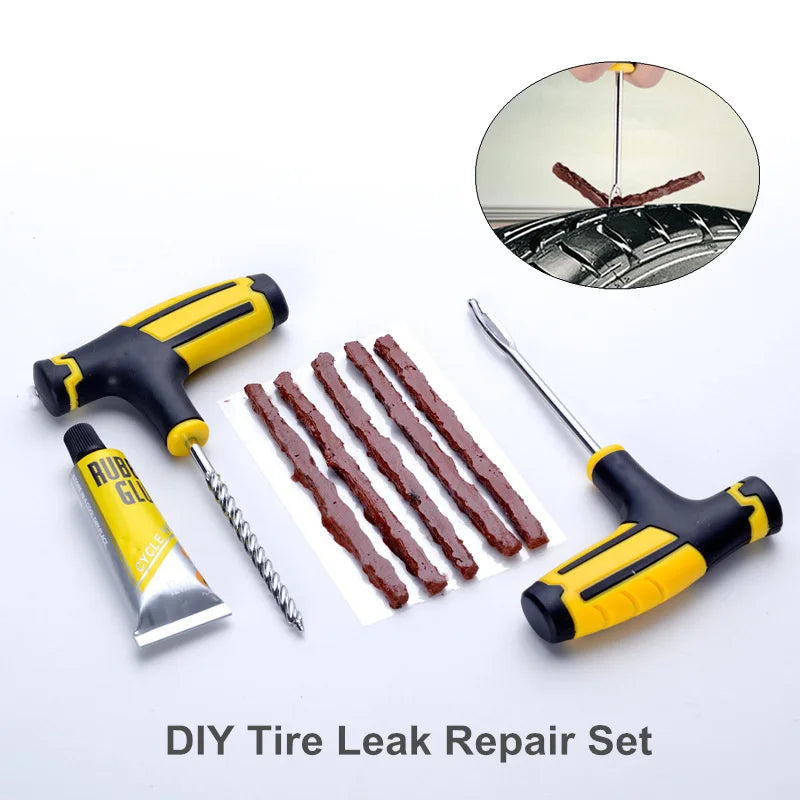 Emergency Tire Repair Kit with Super Glue