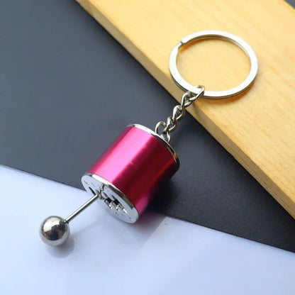 Mini Car Wheel Keychain Metal Keyring