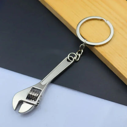 Mini Car Wheel Keychain Metal Keyring