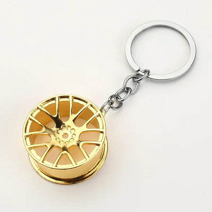 Gear Head Keychain Turbo Brake Disc Pendant