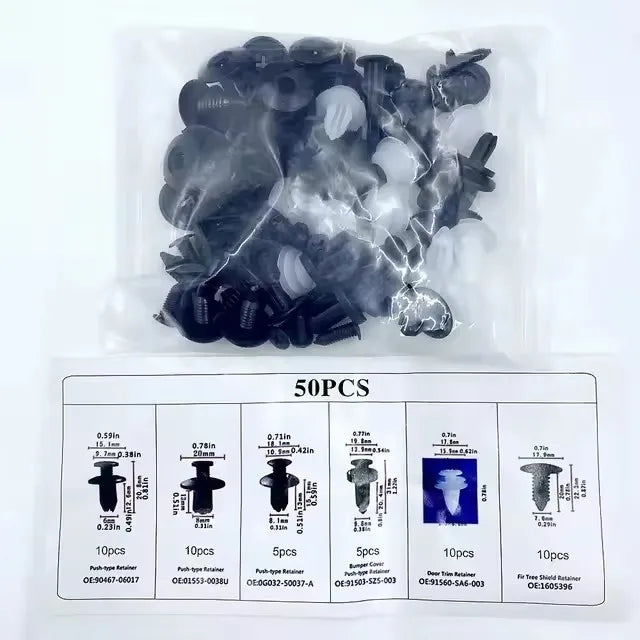 Auto Fastener Clips Kit - Mixed Retainer Set