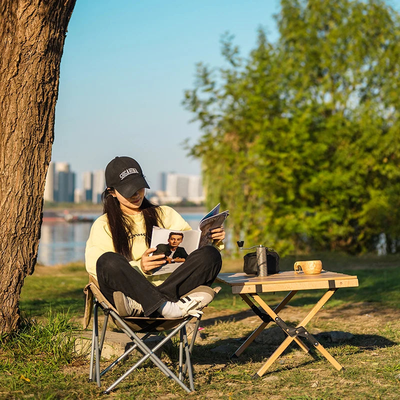 Portable Folding Moon Chair – Camping, Fishing & Outdoor Seat