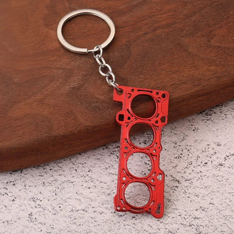 Engine Gasket Keychain