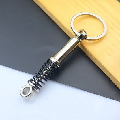 Mini Car Wheel Keychain Metal Keyring