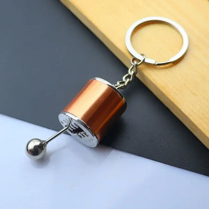 Mini Car Wheel Keychain Metal Keyring