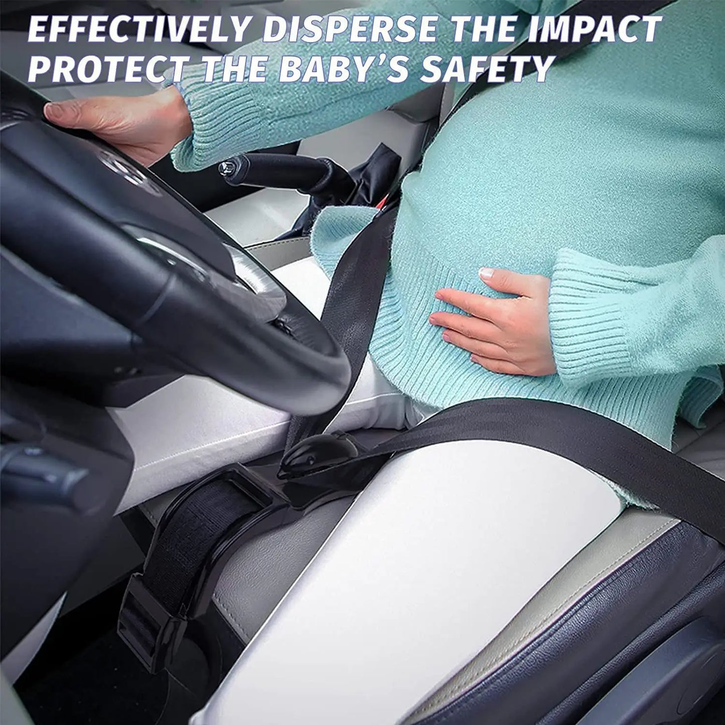 Pregnancy Seat Belt Adjuster - Comfort & Safety for Expecting Moms
